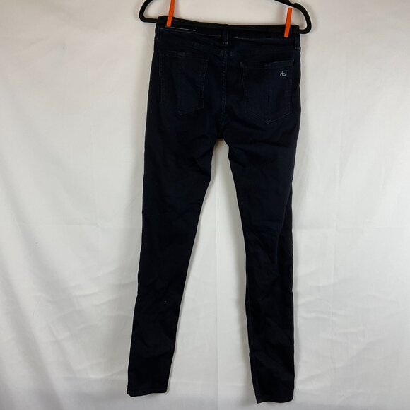 Rag & Bone/Jean Jeans 28 Blue-Black Midnight Legging - Picture 6 of 11